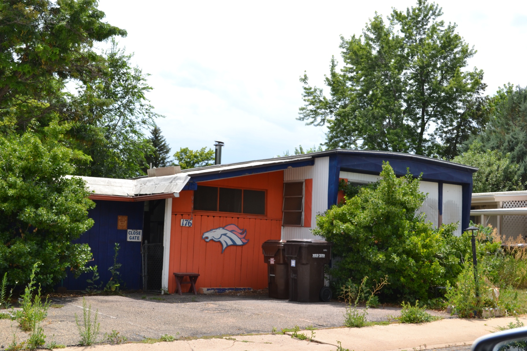 Broncos country — A San Lazaro landmark — orange, blue, and unmistakably ours.